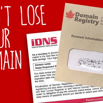 dont lose your domain to scammers