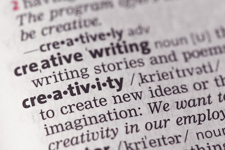 Creativity definition Close up image of the definition of creativity in the dictionary