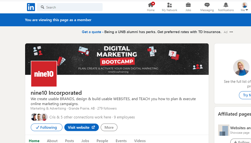 A LinkedIn Profile with Good SEO Description